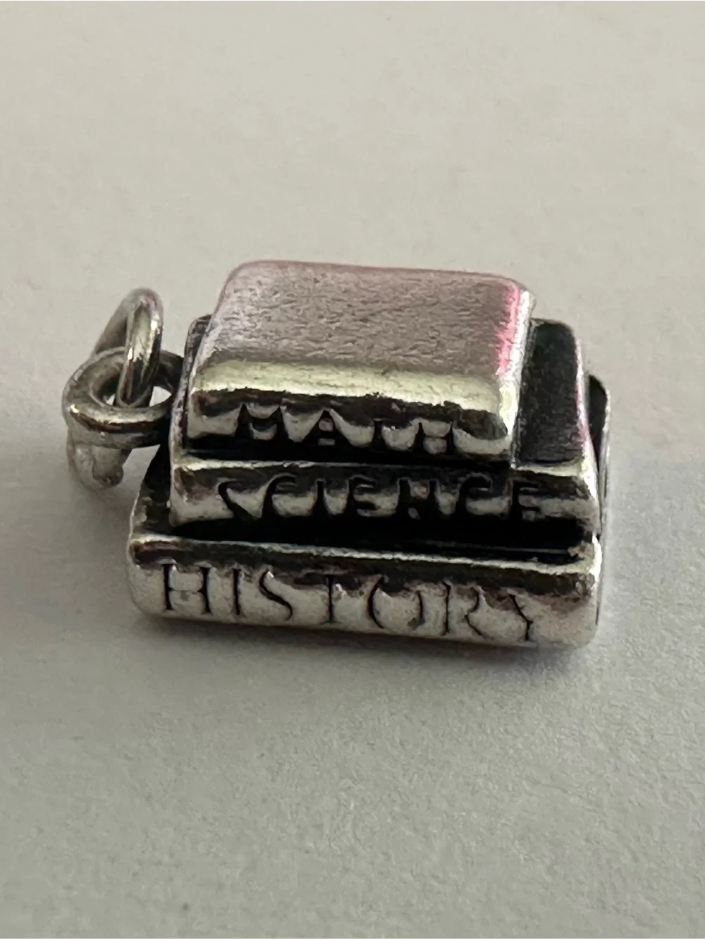 Retired James Avery Book Stack Charm Pendant